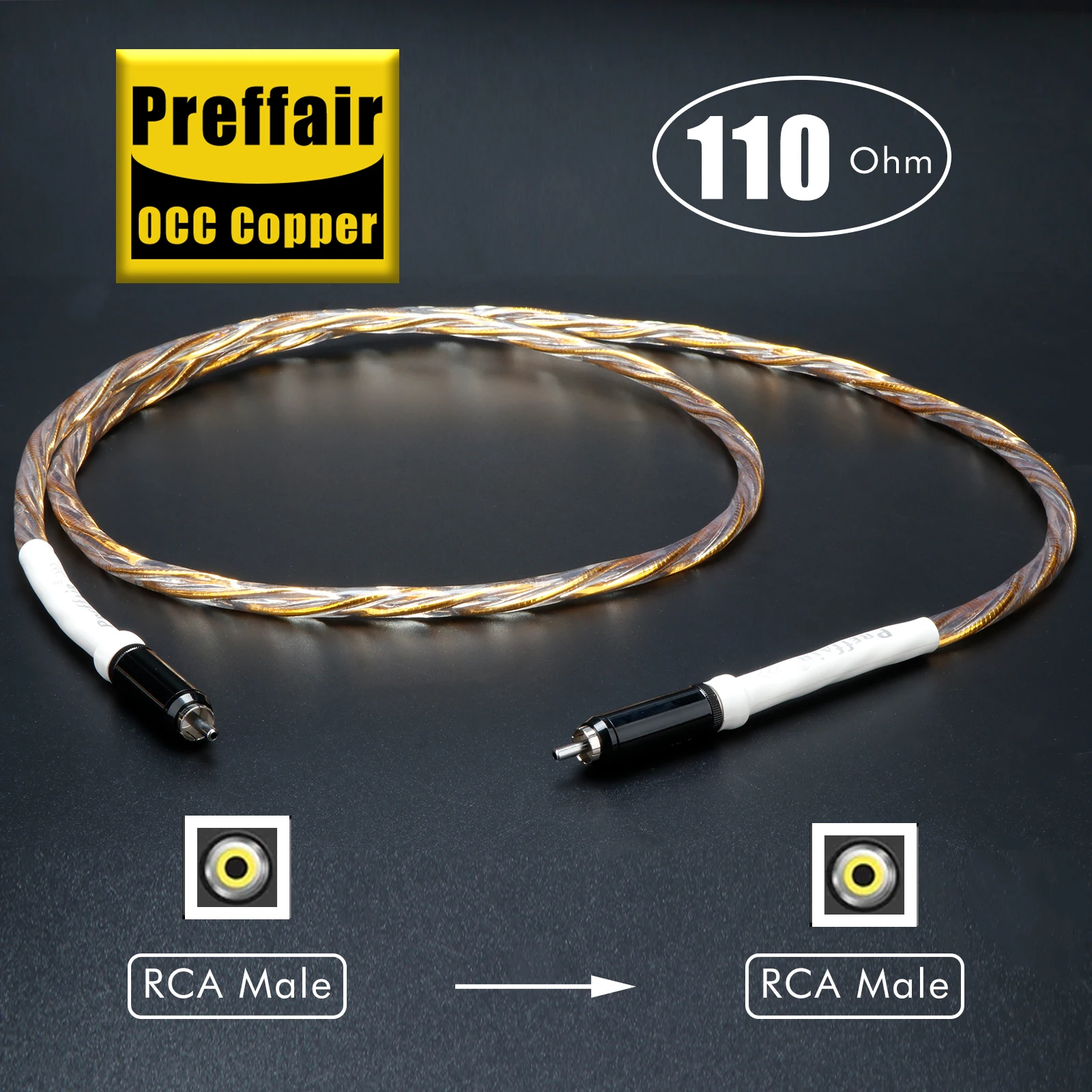 4N OCC 110ohm Coaxial Digital Audio Rca Cable xlr cable high end rca to rca xlr to xlr silver plated Subwoofer Audio Cable
4N OCC 110ohm Coaxial Digital Audio Rca Cable xlr cable high end rca to rca xlr to xlr silver plated Subwoofer Audio Cable
