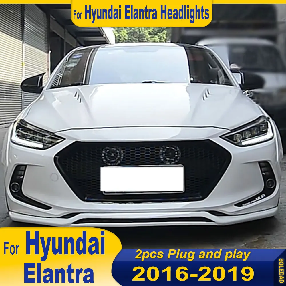 Car headlights for Hyundai Elantra LED Headlight 2016 2017 2018 2019 2020 2021 Head Lamp Drl Projector Lens Auto Accessories
Car headlights for Hyundai Elantra LED Headlight 2016 2017 2018 2019 2020 2021 Head Lamp Drl Projector Lens Auto Accessories