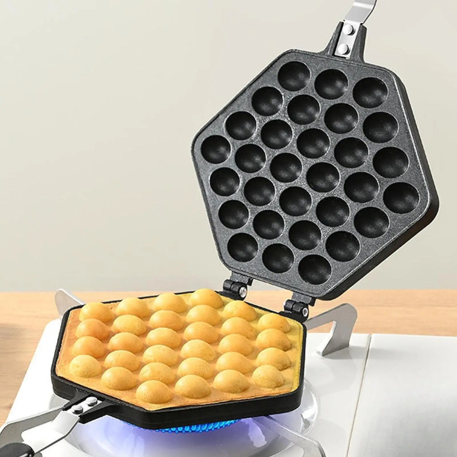 Bubble Waffle Maker Pan Egg Waffle Maker,Double Side,Egg Bubble Puff Iron,Baking Plate for Dessert Commercial Lunch Breakfast
Bubble Waffle Maker Pan Egg Waffle Maker,Double Side,Egg Bubble Puff Iron,Baking Plate for Dessert Commercial Lunch Breakfast