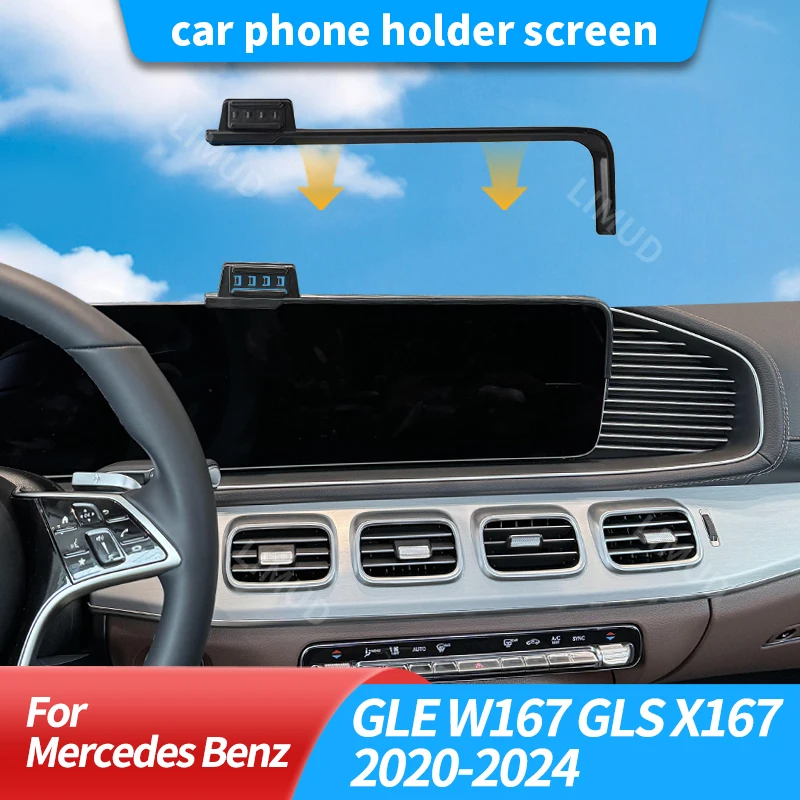 Автомобильный держатель телефона для Mercedes Benz GLE W167 GLS X167 2020-2024, простота и элегантность, усиление класса интерьера
Автомобильный держатель телефона для Mercedes Benz GLE W167 GLS X167 2020-2024, простота и элегантность, усиление класса интерьера