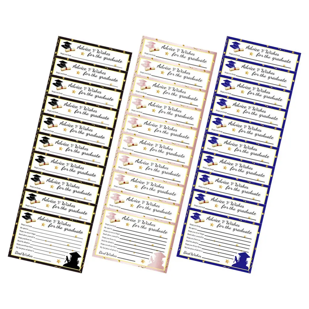 30Pcs Graduation Greeting Cards Bulk Pack Decorative Folding Blessing Cards for Graduates Party Celebration Gift Card with Blank
30Pcs Graduation Greeting Cards Bulk Pack Decorative Folding Blessing Cards for Graduates Party Celebration Gift Card with Blank