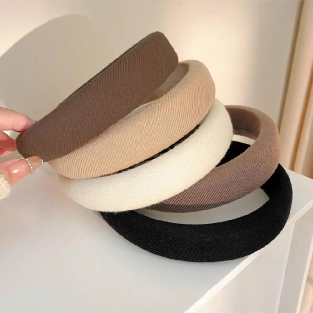 Women Headband Thick Sponge Filling Natural Face Shaping Headband Comfortable High Cranium Head Band Autumn Winter Hair Accessor
Women Headband Thick Sponge Filling Natural Face Shaping Headband Comfortable High Cranium Head Band Autumn Winter Hair Accessor