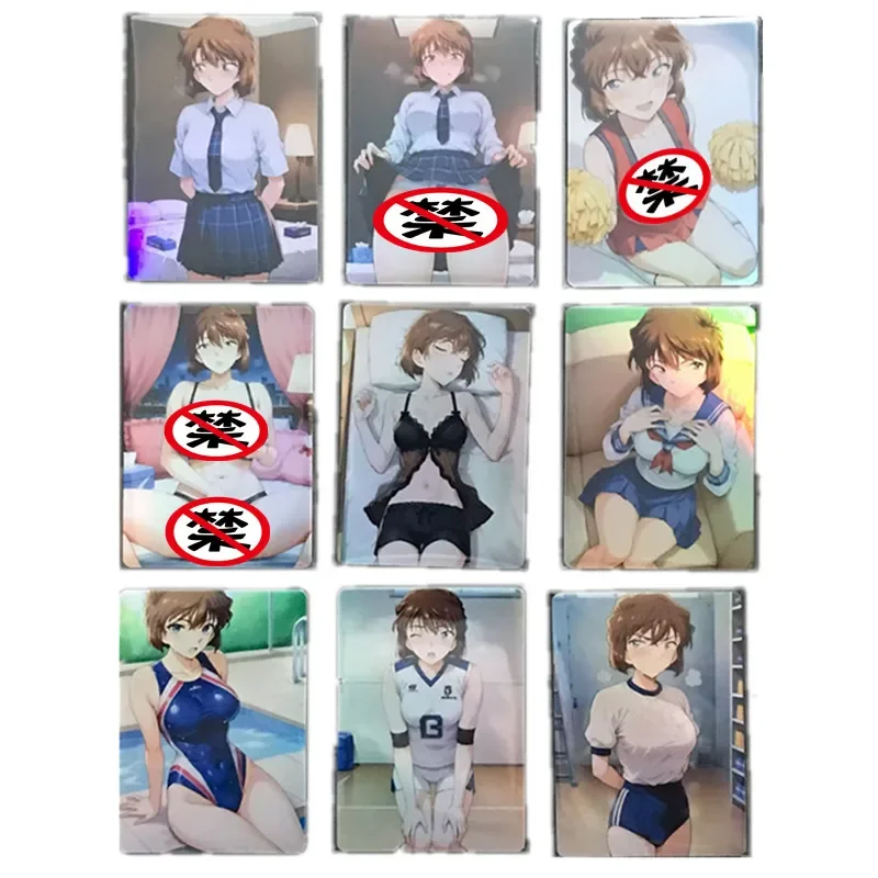 9Pcs/set Homemade Anime Cards Detective Conan Card Haihara Ai Sexy Nude Card Toy Game Gift Comic DIY Collection Card
9Pcs/set Homemade Anime Cards Detective Conan Card Haihara Ai Sexy Nude Card Toy Game Gift Comic DIY Collection Card
