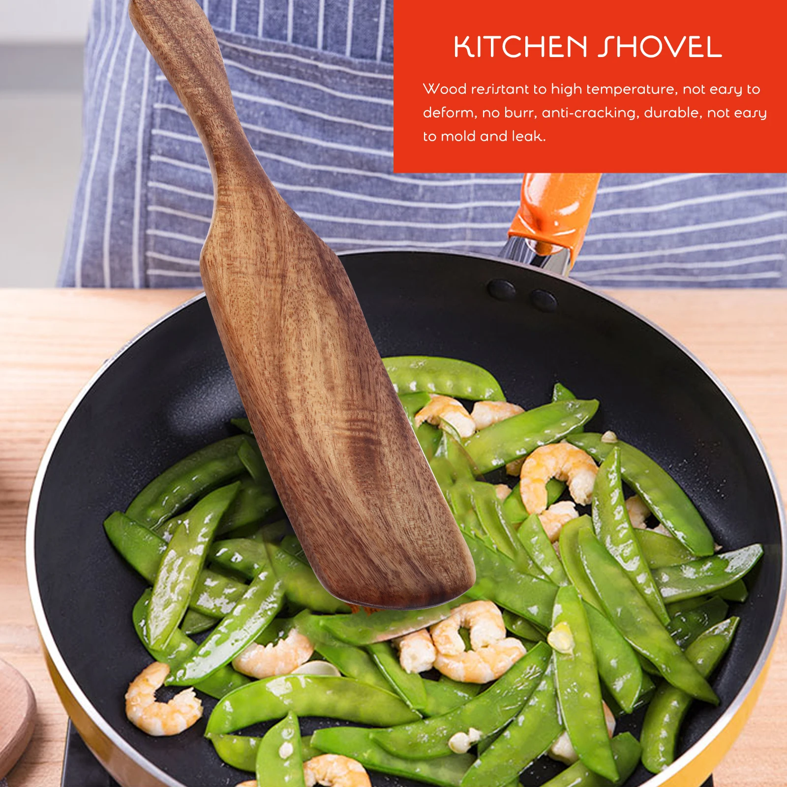Wooden Spatula Kitchen Shovel Premium Wood Material Non Stick Utensils Cooking Tool Multifunction Kitchenware
Wooden Spatula Kitchen Shovel Premium Wood Material Non Stick Utensils Cooking Tool Multifunction Kitchenware
