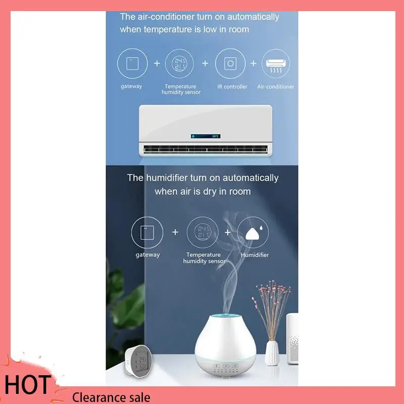 A88Z Tuya Wi-Fi Датчик температуры и влажности Крытый гигрометр Термометр Детектор Smart Life App Батарея или питание от USB
A88Z Tuya Wi-Fi Датчик температуры и влажности Крытый гигрометр Термометр Детектор Smart Life App Батарея или питание от USB