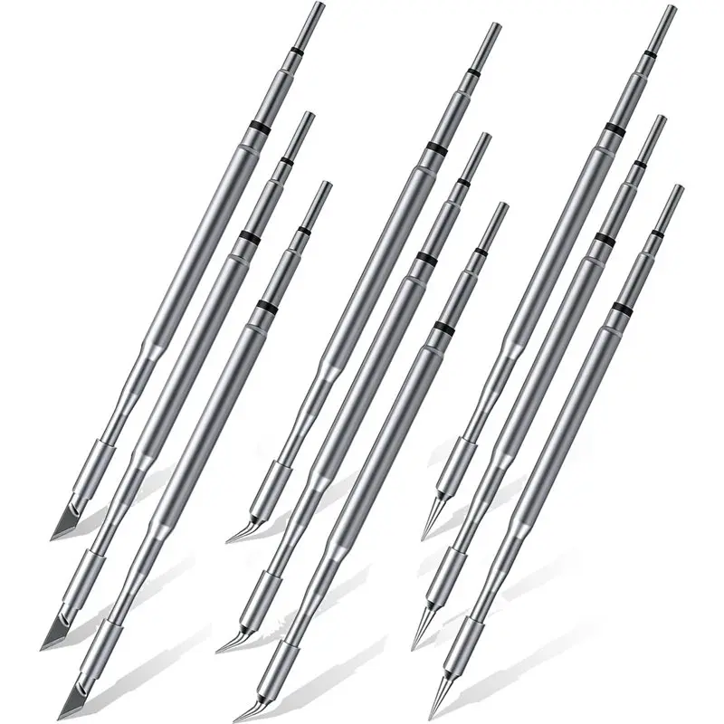LLCS-9Pieces C210 Soldering Tips, Replacement Soldering Tips For T1 Max, C210-K/I/Is Soldering Iron Tip, Quick Heating
LLCS-9Pieces C210 Soldering Tips, Replacement Soldering Tips For T1 Max, C210-K/I/Is Soldering Iron Tip, Quick Heating