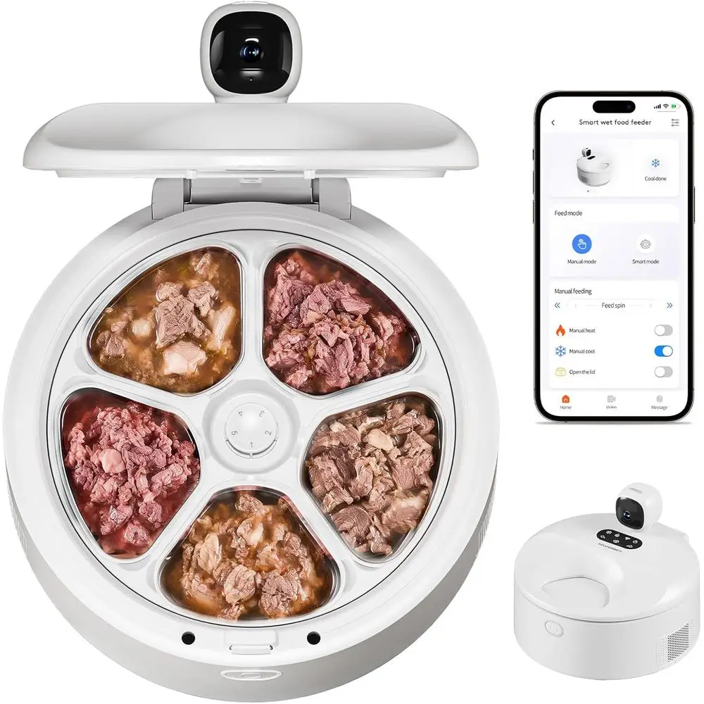 Smart Pet Feeder with Night Vision, Stainless Steel Tray, and Temperature Control
Smart Pet Feeder with Night Vision, Stainless Steel Tray, and Temperature Control
