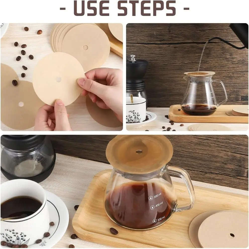 200Pcs 3.75 Inch Percolator Coffee Filters Unbleached with Hole Replacement Filter Pack Disposable Round with Holes
200Pcs 3.75 Inch Percolator Coffee Filters Unbleached with Hole Replacement Filter Pack Disposable Round with Holes