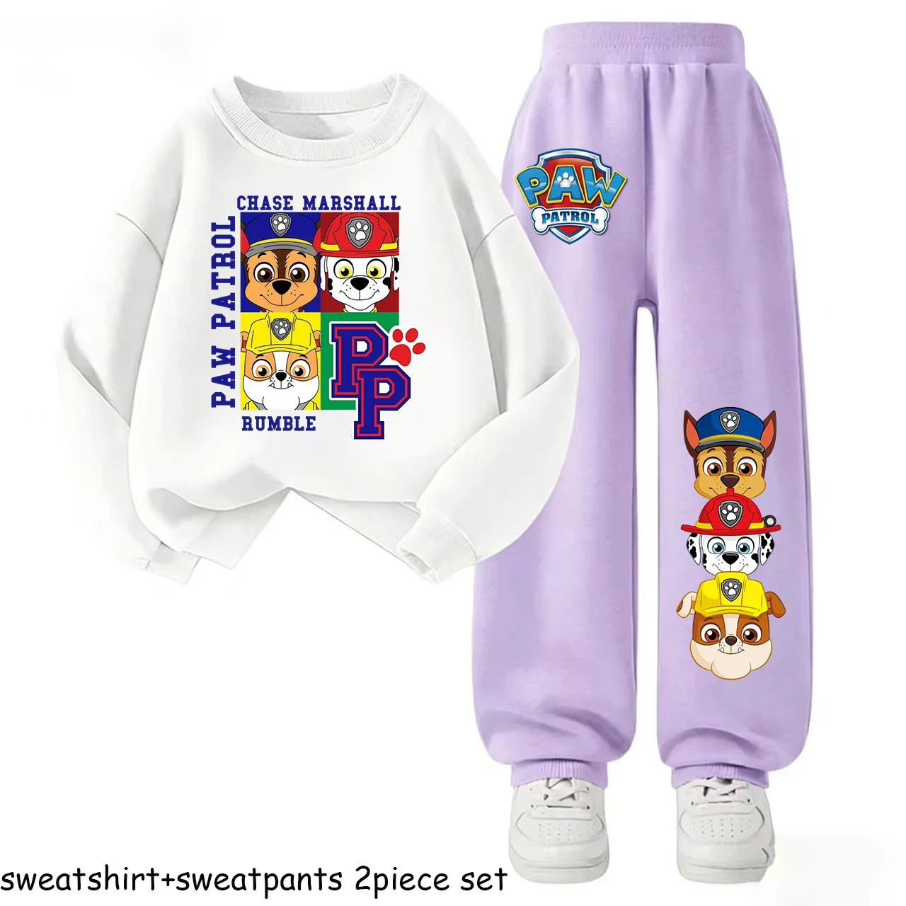 Детский комплект из толстовки и спортивных штанов PAW Patrol, комплект из двух предметов, детский комплект с толстовкой с круглым вырезом, повседневный спортивный костюм для мальчиков, новинка весны и осени
Детский комплект из толстовки и спортивных штанов PAW Patrol, комплект из двух предметов, детский комплект с толстовкой с круглым вырезом, повседневный спортивный костюм для мальчиков, новинка весны и осени