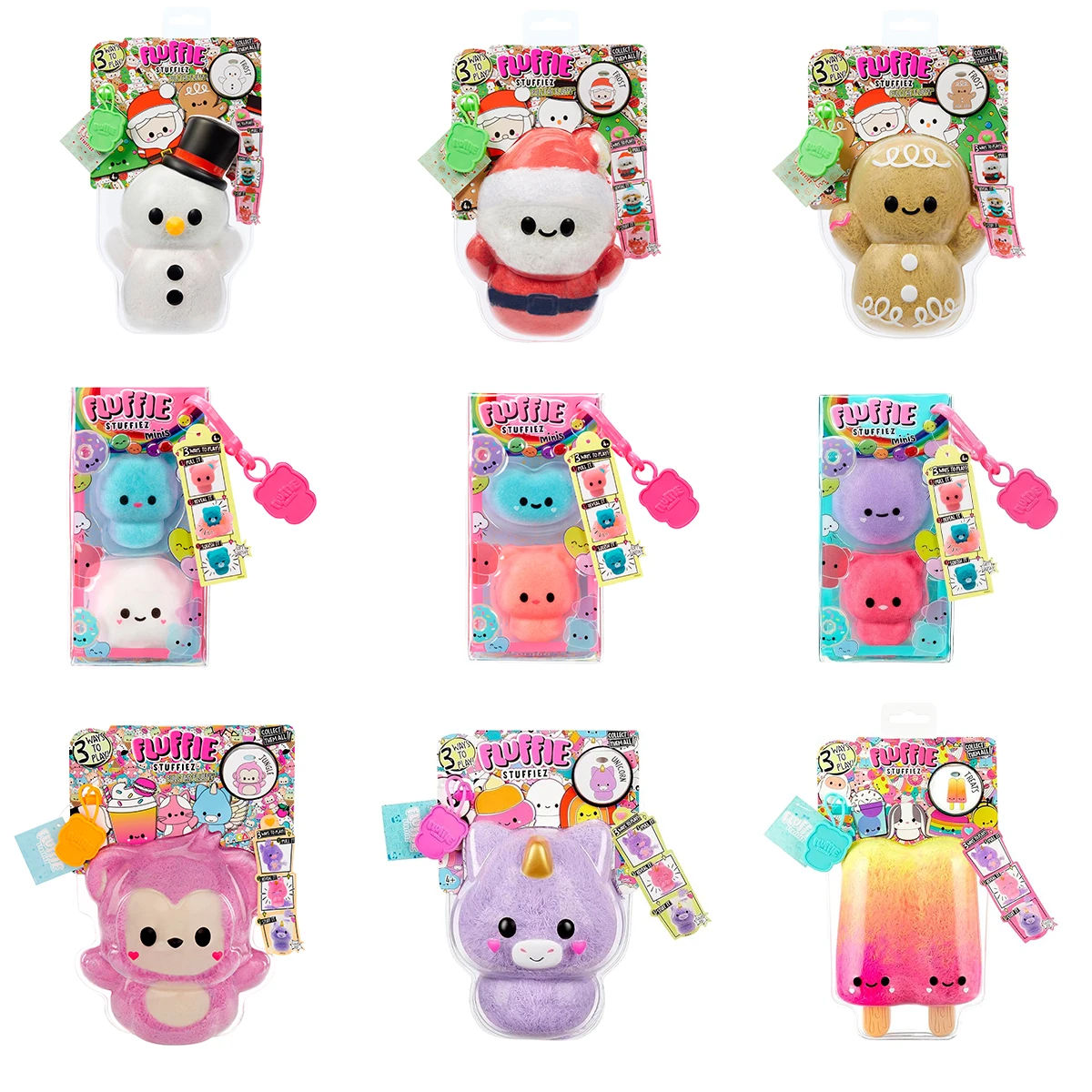 Fluffie Stuffiez Mini Holiday Christmas Tree Gingerbread Santa Snowman Collectible Squishable Stress Soft Plush Relief Kids Toys
Fluffie Stuffiez Mini Holiday Christmas Tree Gingerbread Santa Snowman Collectible Squishable Stress Soft Plush Relief Kids Toys