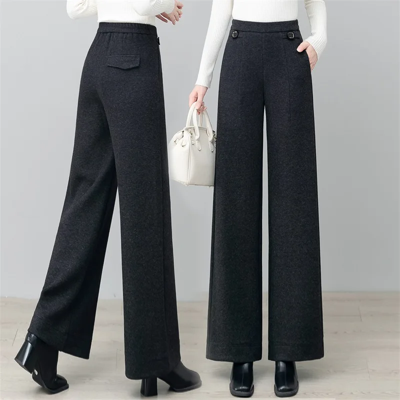 Acetate Cashmere Pants for Women, , Loose Fit, Thickened, Mom Pants, Casual, Warm, Straight Leg Pants
Acetate Cashmere Pants for Women, , Loose Fit, Thickened, Mom Pants, Casual, Warm, Straight Leg Pants