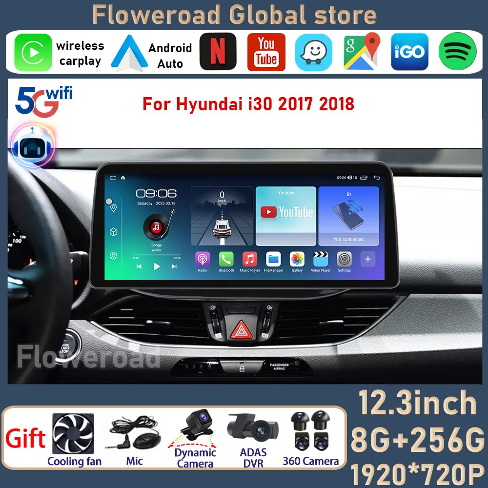 Автомагнитола 12,3 дюймов, 1920*720, Android, для Hyundai i30, 2017, 2018, 2019, 2020, GPS, мультимедийный плеер, экран Carplay, SWC, RDS, авто, BT
Автомагнитола 12,3 дюймов, 1920*720, Android, для Hyundai i30, 2017, 2018, 2019, 2020, GPS, мультимедийный плеер, экран Carplay, SWC, RDS, авто, BT