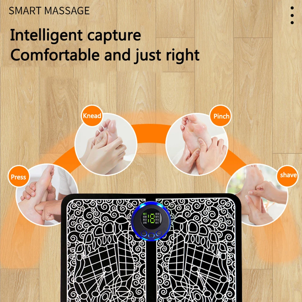 EMS Massage Pad Electric Feet Massage 8 Modes USB Rechargeable Foot Circulation Massager Remote Control for Relax Feet and Legs
EMS Massage Pad Electric Feet Massage 8 Modes USB Rechargeable Foot Circulation Massager Remote Control for Relax Feet and Legs