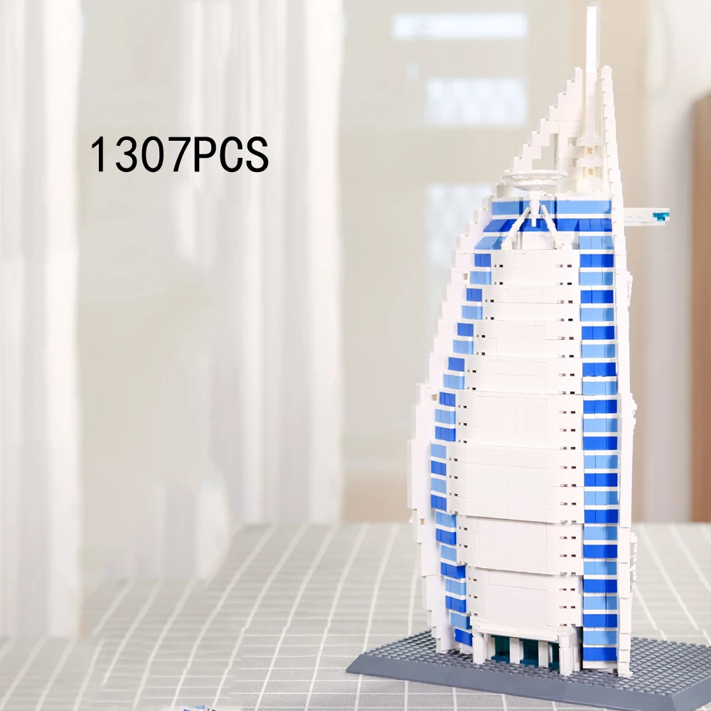 Creative Modern Architecture United Arab Emirates Dubai Building Block UAE Burj Al Arab Hotle Model Construction Brick Toy
Creative Modern Architecture United Arab Emirates Dubai Building Block UAE Burj Al Arab Hotle Model Construction Brick Toy