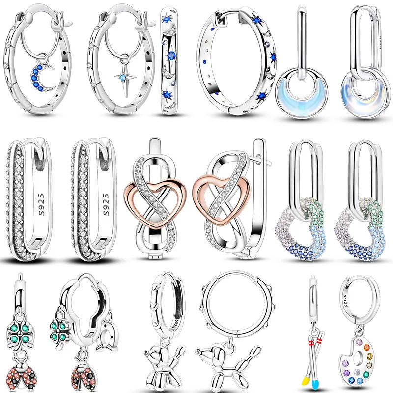 Genuine 925 Sterling Silver Love Feather Earrings Fit Original Charms Hoop For Women girls Stud Earring Fine Jewelry Gifts
Genuine 925 Sterling Silver Love Feather Earrings Fit Original Charms Hoop For Women girls Stud Earring Fine Jewelry Gifts