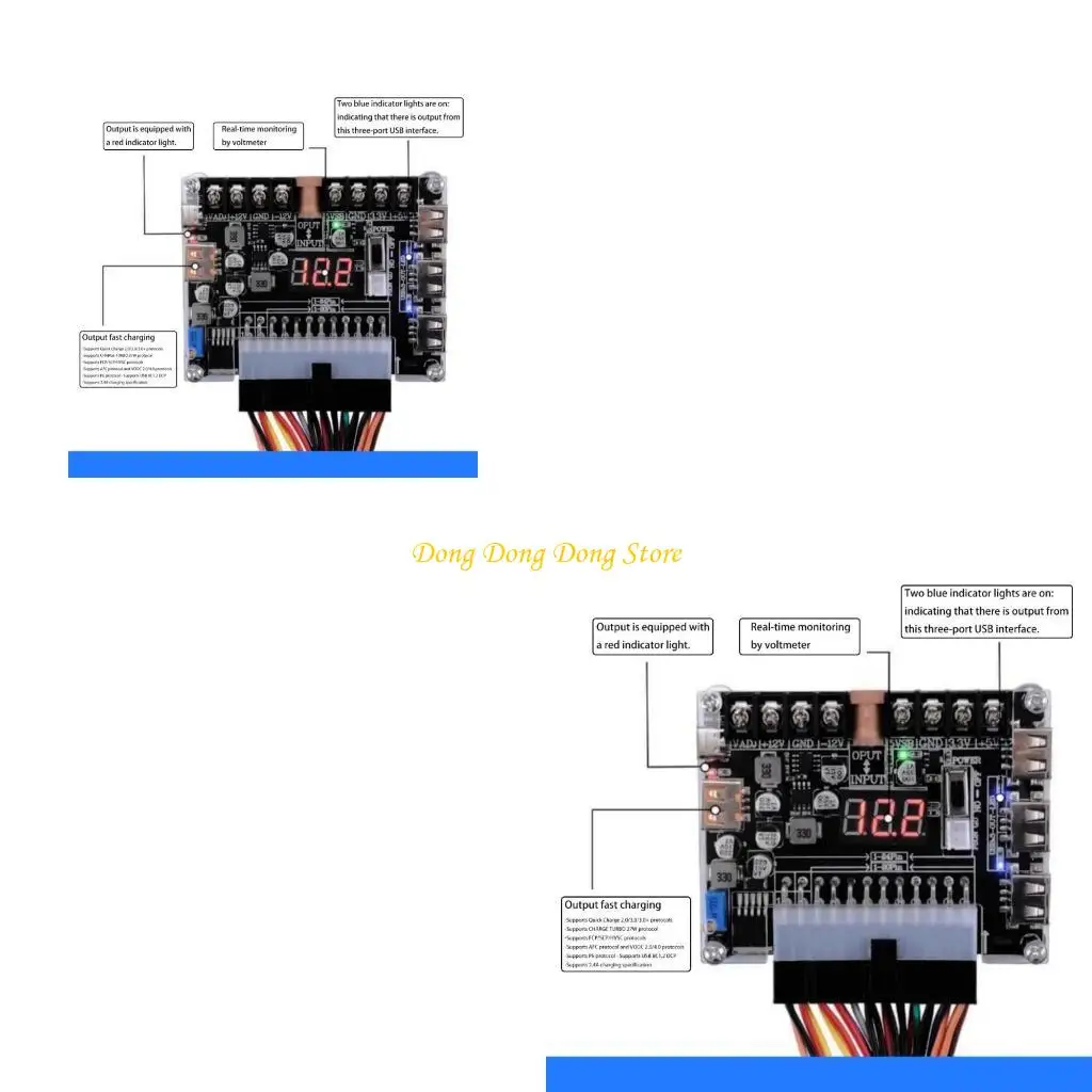 4XBA Efficient Power Conversion Board Power Adapter Board for 20Pin & 24Pin Use
4XBA Efficient Power Conversion Board Power Adapter Board for 20Pin & 24Pin Use