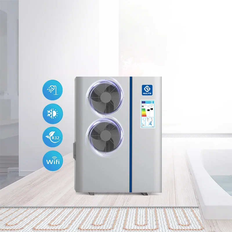 China Nulite 8KW 12KW Heating Cooling DHW Air Source Heatpump All in One R290 R32 DC Inverter Heat Pump Air to Water Factory
China Nulite 8KW 12KW Heating Cooling DHW Air Source Heatpump All in One R290 R32 DC Inverter Heat Pump Air to Water Factory