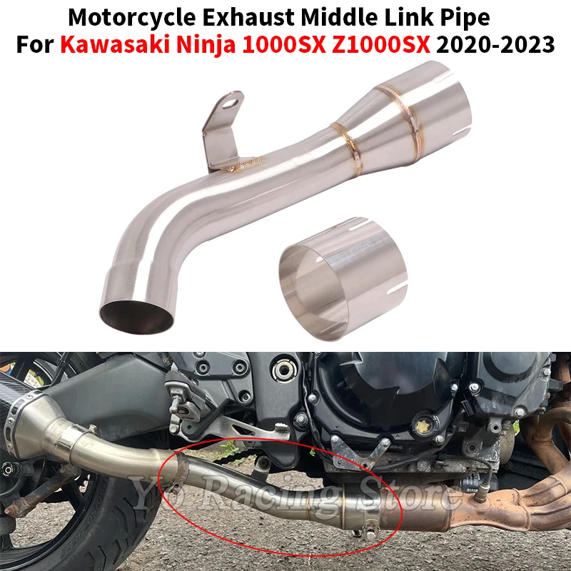 Slip On For Kawasaki Ninja 1000SX Z1000SX 2020 2021 2022 2023 Motorcycle Exhaust Muffler System Escape Middle Mid Link Pipe 
Slip On For Kawasaki Ninja 1000SX Z1000SX 2020 2021 2022 2023 Motorcycle Exhaust Muffler System Escape Middle Mid Link Pipe