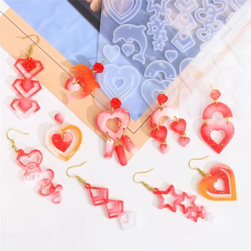 CGS-Earring Resin Molds With Hole, 4 PCS Layer Resin Earrings Molds With 40 Earring Hooks, For Epoxy Resin For DIY Pendant
CGS-Earring Resin Molds With Hole, 4 PCS Layer Resin Earrings Molds With 40 Earring Hooks, For Epoxy Resin For DIY Pendant