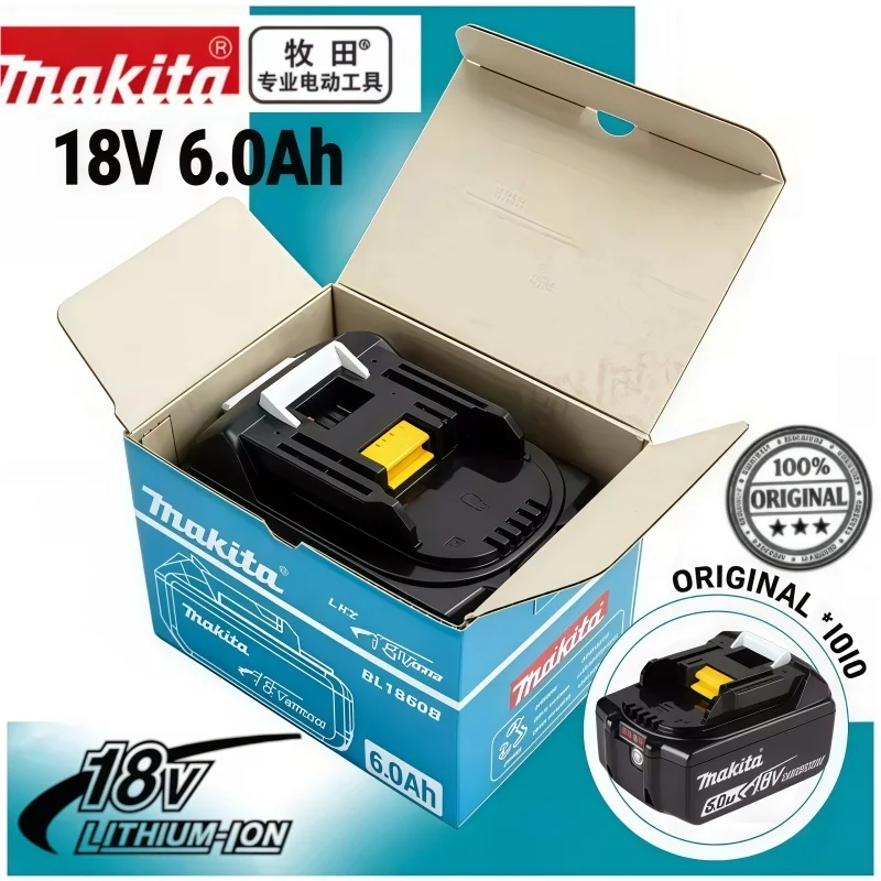 Оригинальный аккумулятор Makita BL1860 6 Ач, 18 В, литий-ионный, для электроинструментов, замена LXT BL1850 BL1840, для шуруповерта 18 В с BMS
Оригинальный аккумулятор Makita BL1860 6 Ач, 18 В, литий-ионный, для электроинструментов, замена LXT BL1850 BL1840, для шуруповерта 18 В с BMS