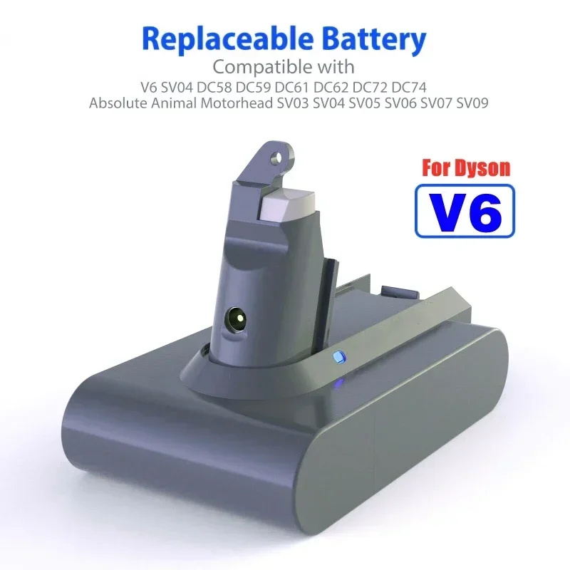 21.6V 12800mAh Lithium Battery for Dyson V6 DC62 DC58 DC59 SV09 SV07 SV03 SV05965874-02 V6 Fluffy Trigger Animal
21.6V 12800mAh Lithium Battery for Dyson V6 DC62 DC58 DC59 SV09 SV07 SV03 SV05965874-02 V6 Fluffy Trigger Animal