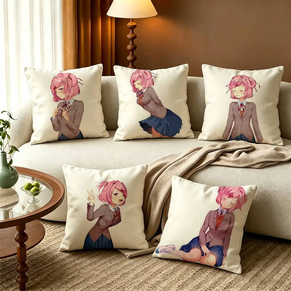 CUTE DDLC N-Natsuki Square Zipper Cotton Linen Fabric Pillow Cases Bedroom Home Decorative Boys Girls Gift
CUTE DDLC N-Natsuki Square Zipper Cotton Linen Fabric Pillow Cases Bedroom Home Decorative Boys Girls Gift