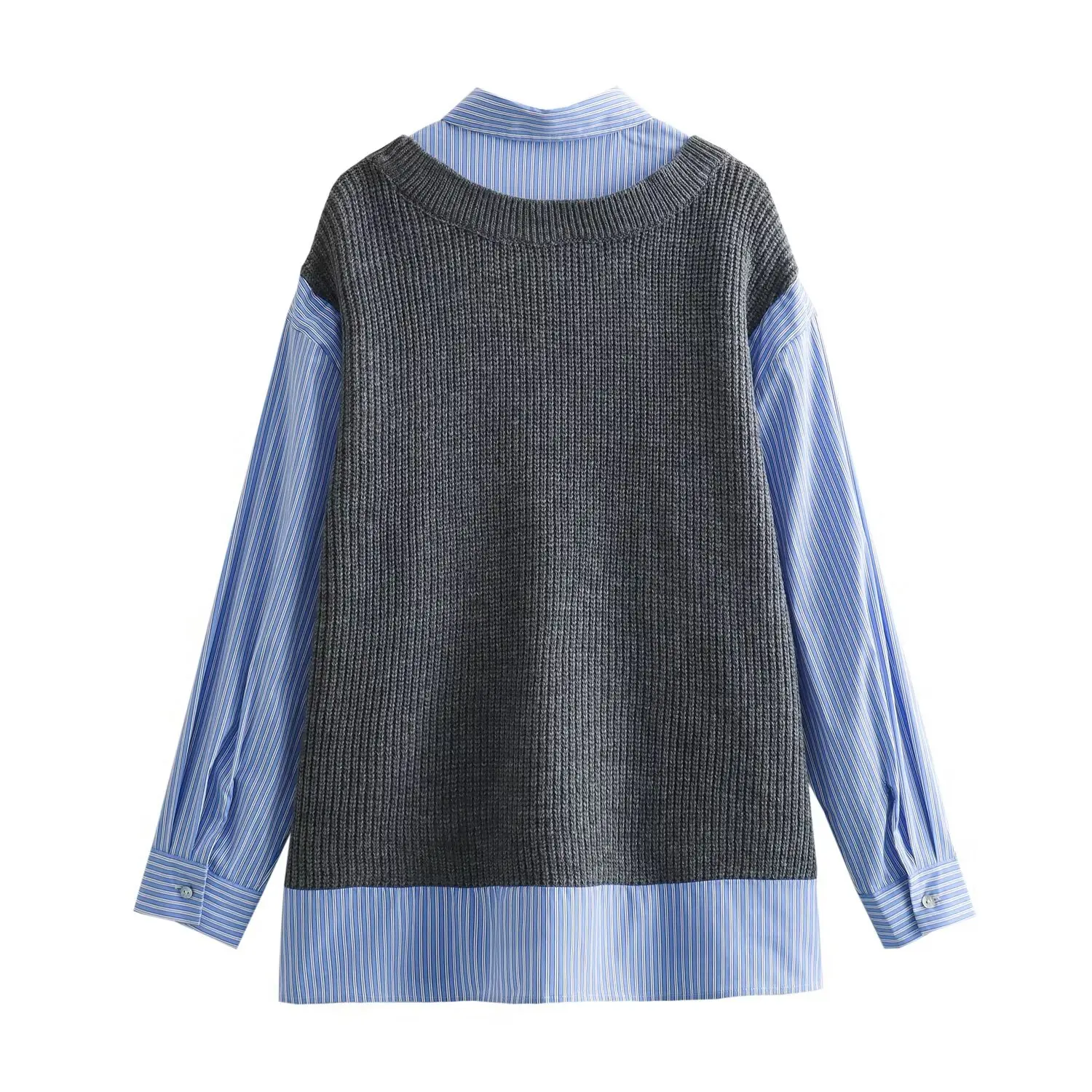 Jenny&Dave Fashion Girls Autumn and Winter Pullovers Tops Ladies New High Street Knitted Stripe Spliced Shirt Sweater Women
Jenny&Dave Fashion Girls Autumn and Winter Pullovers Tops Ladies New High Street Knitted Stripe Spliced Shirt Sweater Women