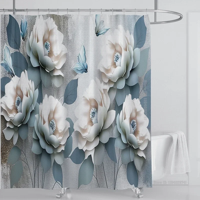 PO01 3D Stereo beautiful flower printing bathroom curtain waterproof polyester shower curtain home decoration curtain with hook
PO01 3D Stereo beautiful flower printing bathroom curtain waterproof polyester shower curtain home decoration curtain with hook