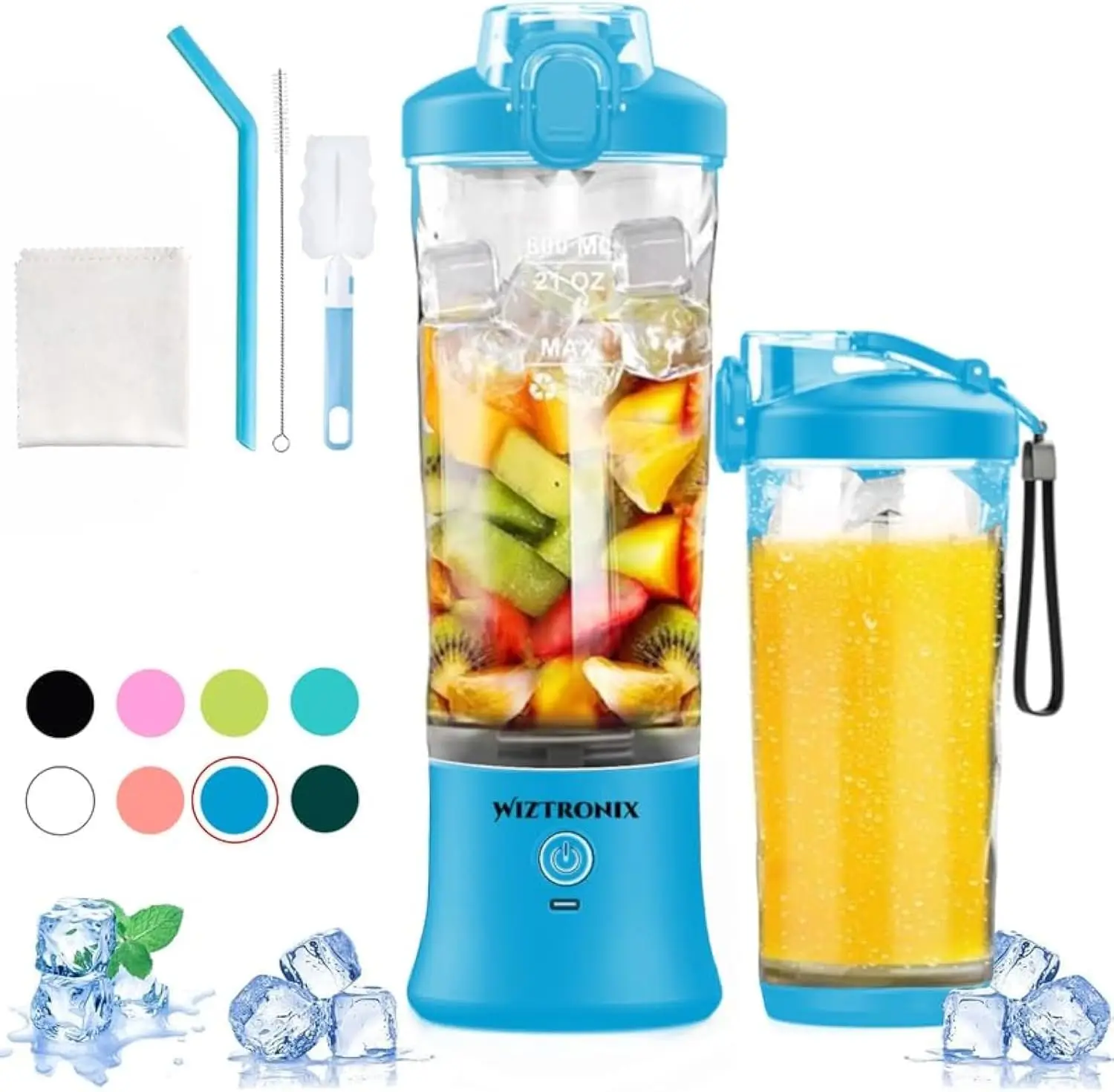 Cordless 21Oz Portable Blender Bpa Free With Personal Blender Cup, Best For Smoothie, Shakes, And Cocktails, With Durable
Cordless 21Oz Portable Blender Bpa Free With Personal Blender Cup, Best For Smoothie, Shakes, And Cocktails, With Durable