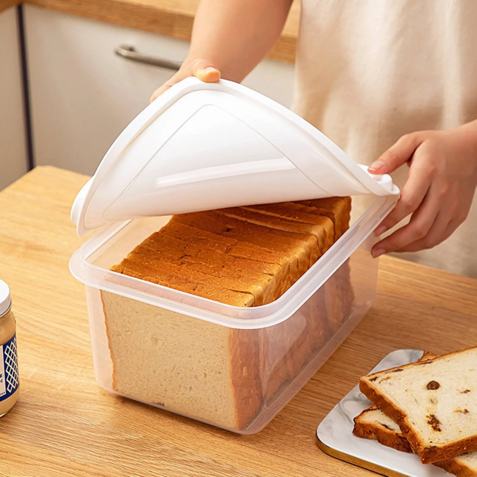 Bread Storage Container Transparent Design Plastic Bread Container Bread Slices Storage Container Included Clear Bread Slices
Bread Storage Container Transparent Design Plastic Bread Container Bread Slices Storage Container Included Clear Bread Slices