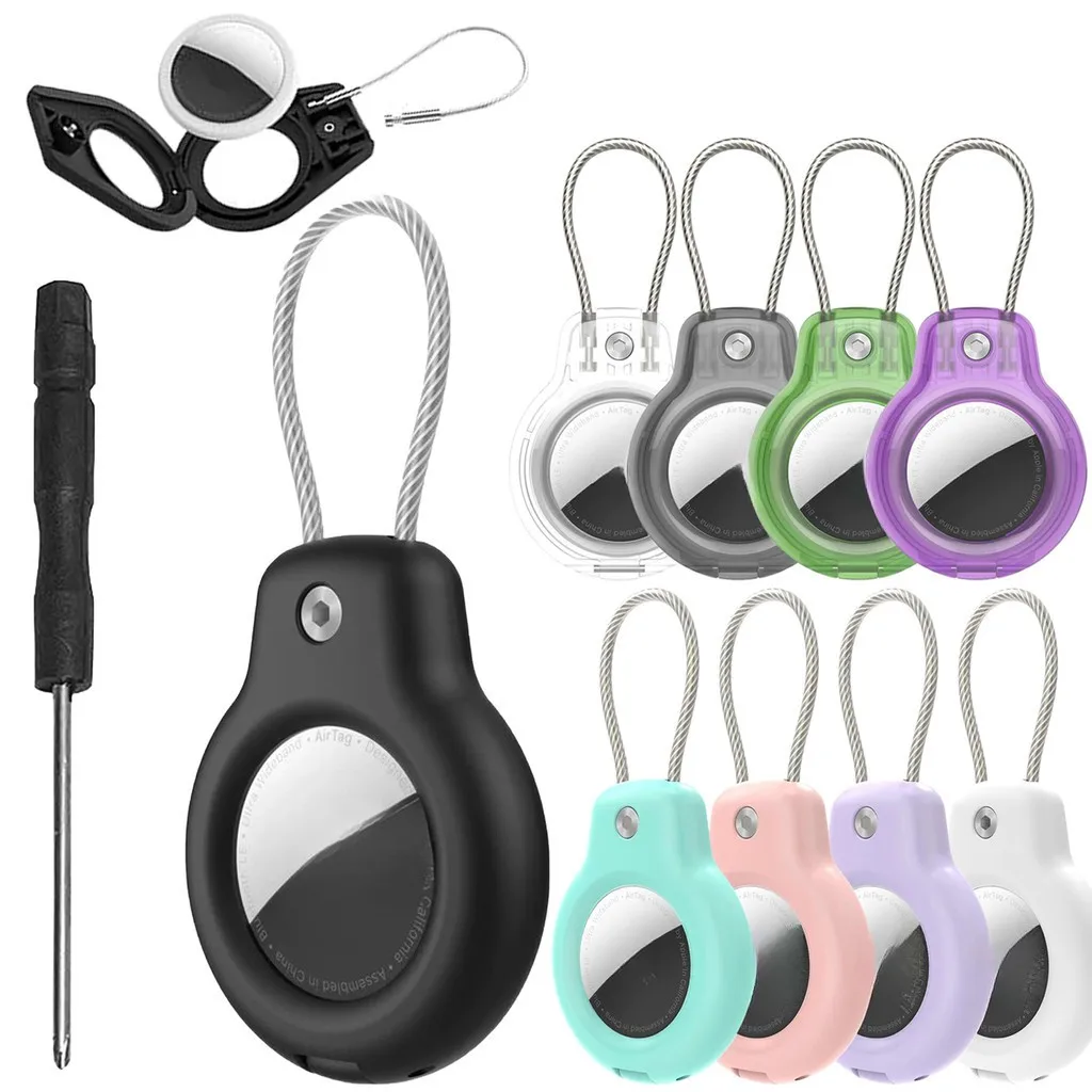 AirTag Keychain Holder - Air tag Lock Case with Wire Cable ,Protective Case with Keyring for Luggage, Key, Backpack, Pet
AirTag Keychain Holder - Air tag Lock Case with Wire Cable ,Protective Case with Keyring for Luggage, Key, Backpack, Pet