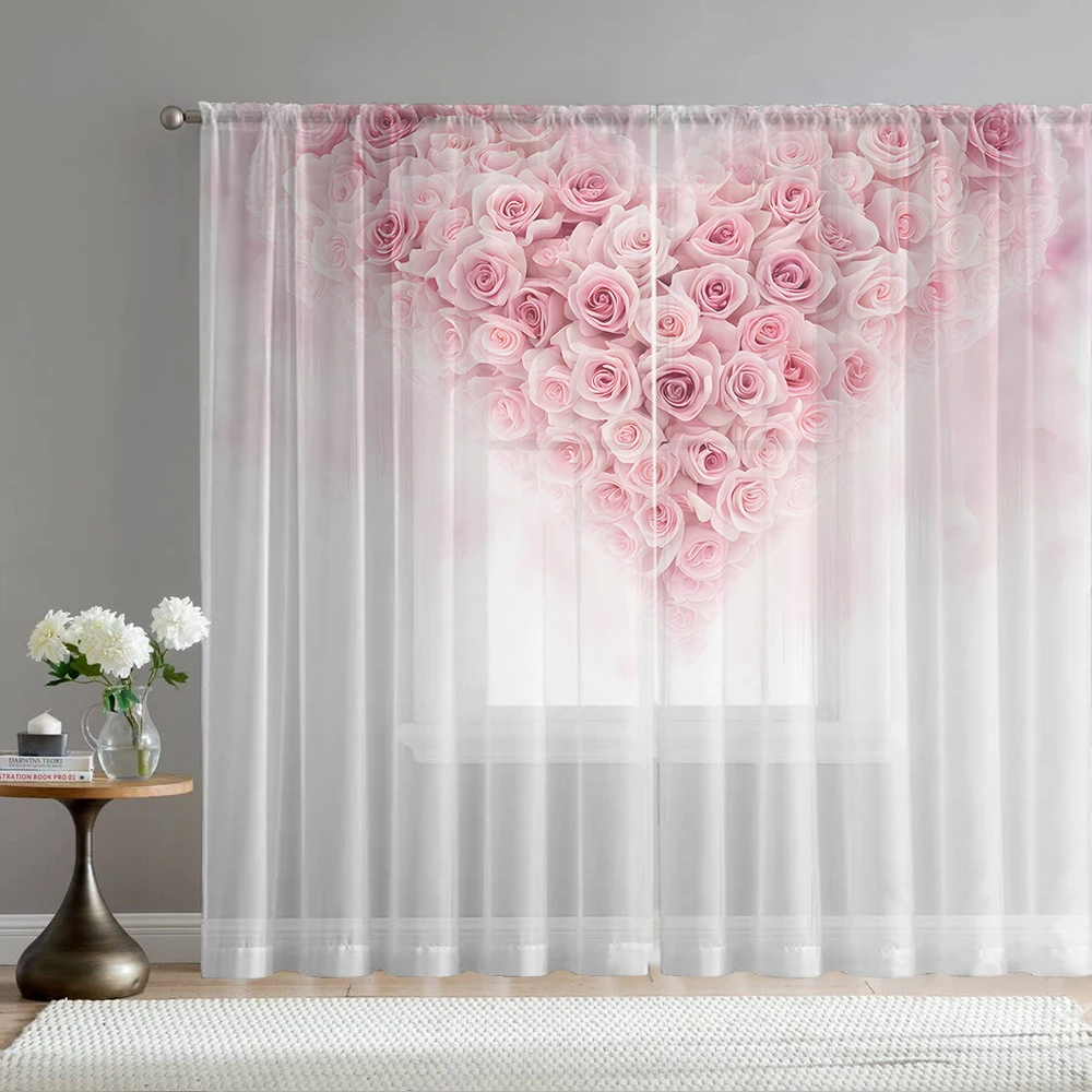 2PCS Home decoration pink rose printed window screens with pole bags, suitable for kitchens, cafes, and living rooms
2PCS Home decoration pink rose printed window screens with pole bags, suitable for kitchens, cafes, and living rooms