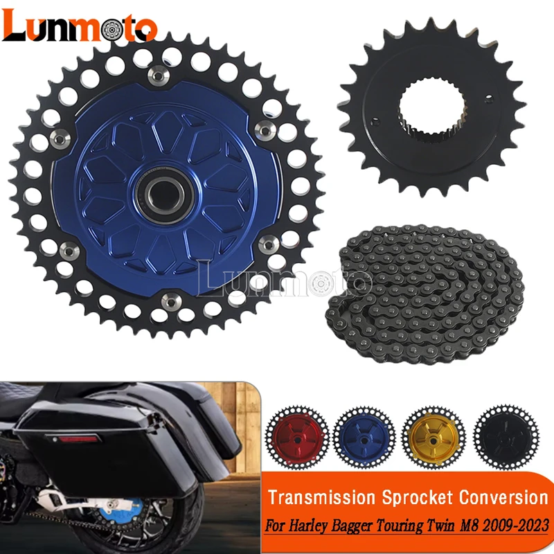 For Harley Touring Twin M8 Road King Street Glide 2009-2023 Motorcycle To Chain Drive Sprocket Carbon Steel Conversion Kit Belt
For Harley Touring Twin M8 Road King Street Glide 2009-2023 Motorcycle To Chain Drive Sprocket Carbon Steel Conversion Kit Belt