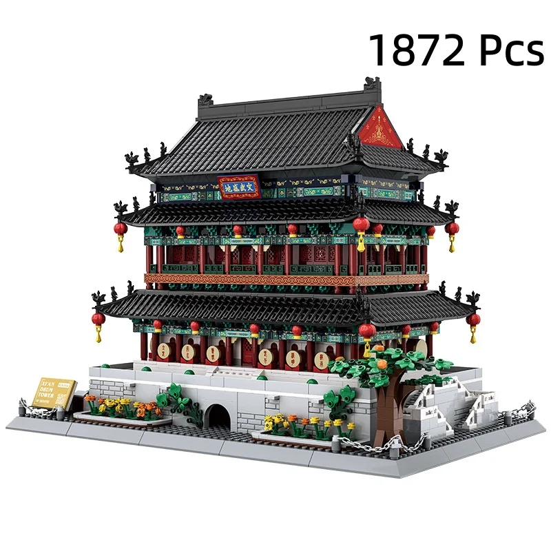 Xian Drum Tower Wooden Particle Assembly Children's Toy National Style Creative Traditional Building Blocks Educational Game
Xian Drum Tower Wooden Particle Assembly Children's Toy National Style Creative Traditional Building Blocks Educational Game