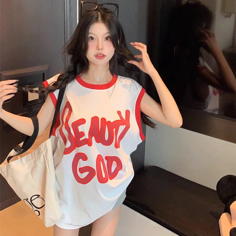 Летняя женская футболка Svel с круглым принтом Ne Heart с буквенным принтом и уличным жилетом, топ средней длины, смесь хлопка и полиэстера
Летняя женская футболка Svel с круглым принтом Ne Heart с буквенным принтом и уличным жилетом, топ средней длины, смесь хлопка и полиэстера