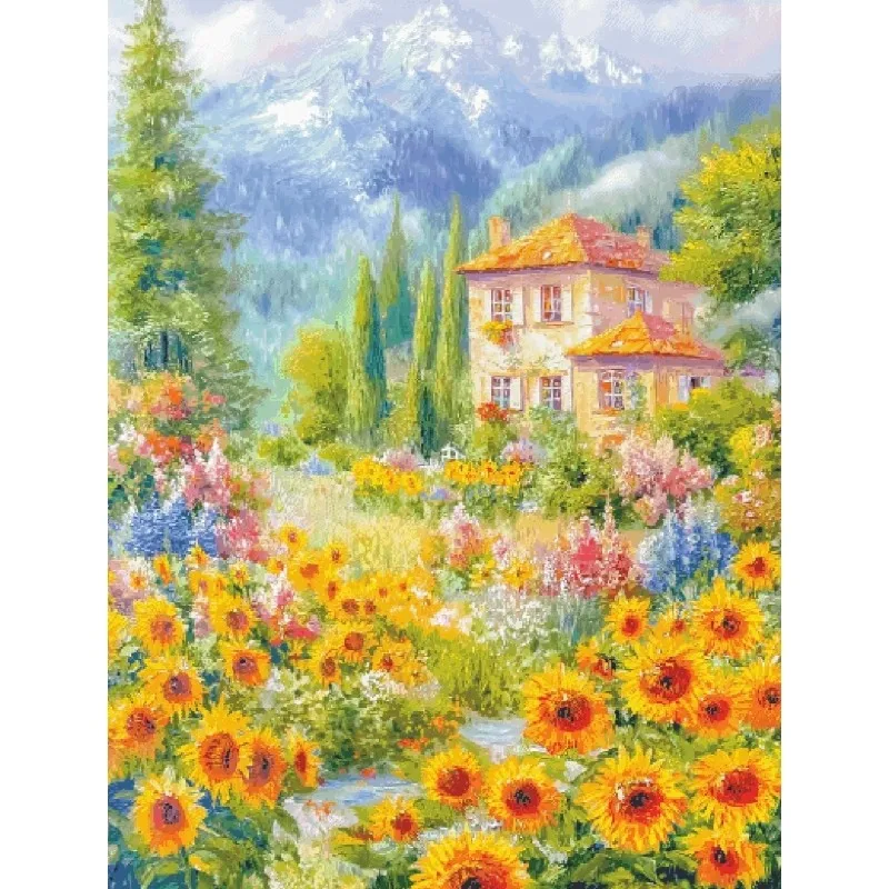 ZZ7788 Sunflower hut 14CT 16CT 18CT Printed On Canvas Cross Stitch DIY Set Needlework Embroidery 119 Colors
ZZ7788 Sunflower hut 14CT 16CT 18CT Printed On Canvas Cross Stitch DIY Set Needlework Embroidery 119 Colors