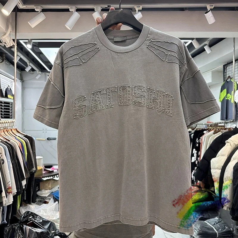 Heavy Fabric Embroidered Letter PatchworkT Shirt Men Women High Quality Tee Vintage Tops Short Sleeve
Heavy Fabric Embroidered Letter PatchworkT Shirt Men Women High Quality Tee Vintage Tops Short Sleeve