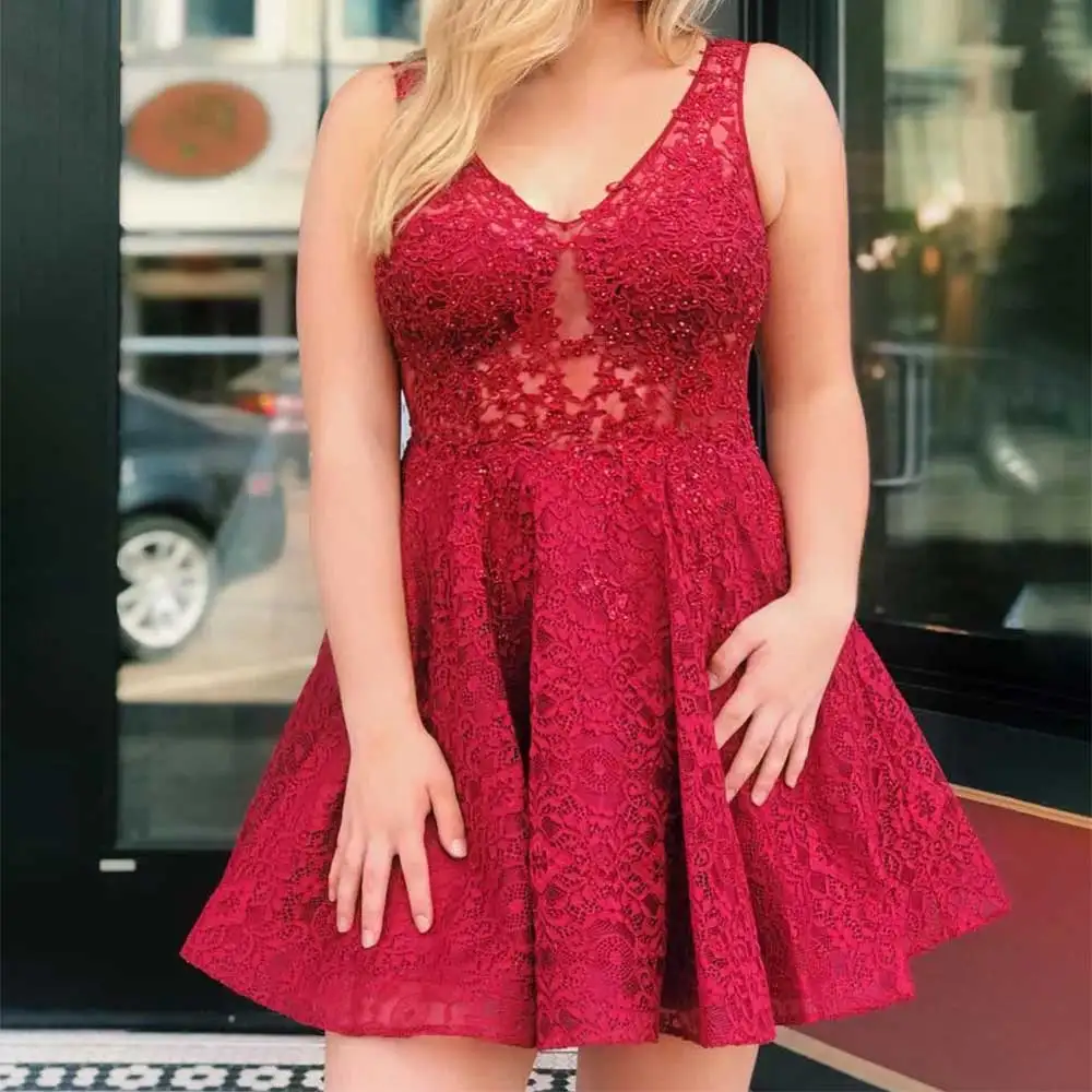 Women's Sexy Sweetheart Neck Sleeveless Lace Applique Short Mini Wedding Dress Bridal Gowns Evening Party Prom Dress for Women
Women's Sexy Sweetheart Neck Sleeveless Lace Applique Short Mini Wedding Dress Bridal Gowns Evening Party Prom Dress for Women