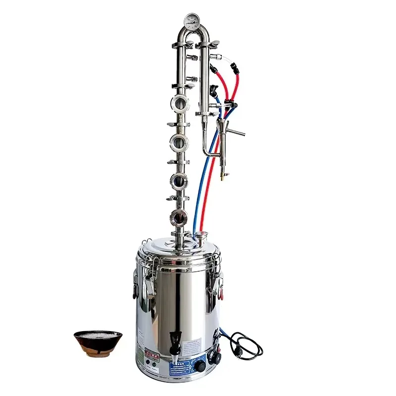 50L Electric Distiller Type Rectification Reflux Column Still Distillation Still Extractor
50L Electric Distiller Type Rectification Reflux Column Still Distillation Still Extractor