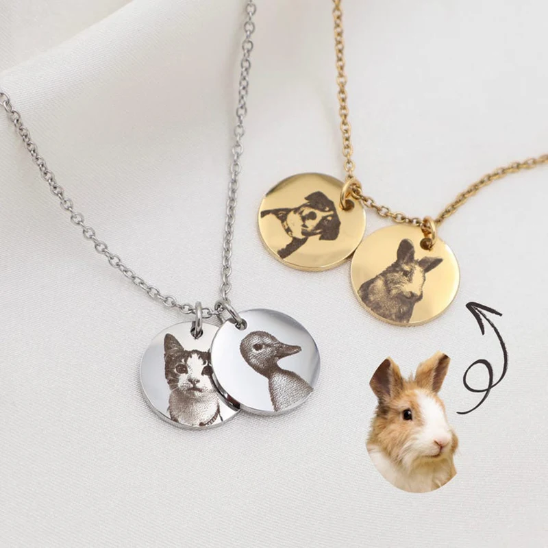 Customized Photo Necklace Stainless Steel Engraved Pet Photo Logo Fingerprint Handwriting Women Men Jewelry Memorial Custom Gift
Customized Photo Necklace Stainless Steel Engraved Pet Photo Logo Fingerprint Handwriting Women Men Jewelry Memorial Custom Gift