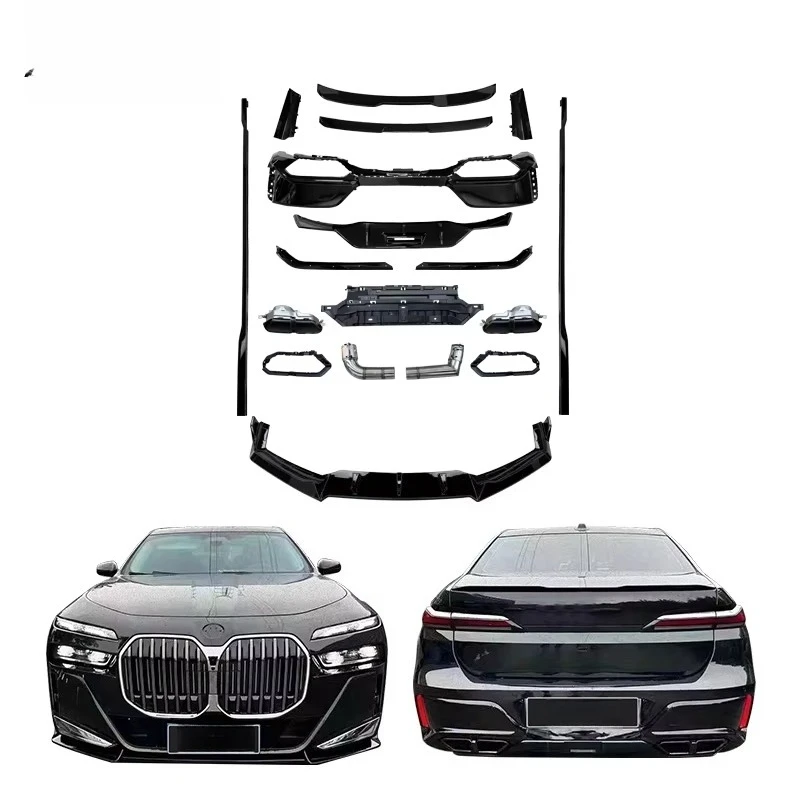 For 2023-2024 7 Series G70 Upgrade M760 Black Warrior Kit Front Rear Spoiler Diffuser Exhaust Tip Side Skirt Wholesale Hot
For 2023-2024 7 Series G70 Upgrade M760 Black Warrior Kit Front Rear Spoiler Diffuser Exhaust Tip Side Skirt Wholesale Hot