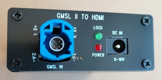 Выход GMSL II на HDMI
Выход GMSL II на HDMI