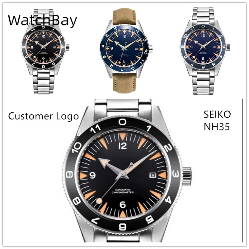 Custom Logo NH35A Watch 100 Waterproof Mens 41mm Sapphire Ceramic Bezel Male Mechanical Clock Diver Sports Automatic Wristwatch
Custom Logo NH35A Watch 100 Waterproof Mens 41mm Sapphire Ceramic Bezel Male Mechanical Clock Diver Sports Automatic Wristwatch