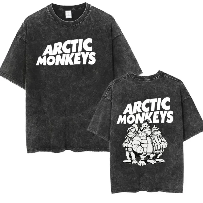 Music album T-Shirt Retro Rock Arctic Monkeys women's retro washed oversized T-shirt Y2k hip-hop fashion streetwear
Music album T-Shirt Retro Rock Arctic Monkeys women's retro washed oversized T-shirt Y2k hip-hop fashion streetwear