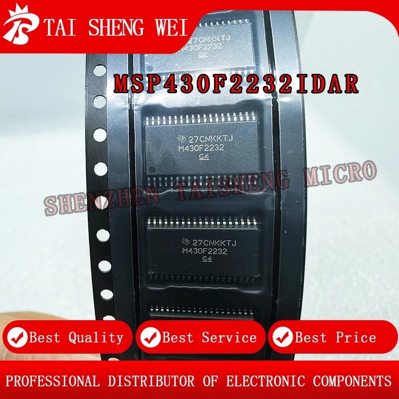 5 шт. новый микропроцессор MSP430F2232IDAR MSP430F2232I с принтом M430F2232 TSSOP-38 MCU
5 шт. новый микропроцессор MSP430F2232IDAR MSP430F2232I с принтом M430F2232 TSSOP-38 MCU