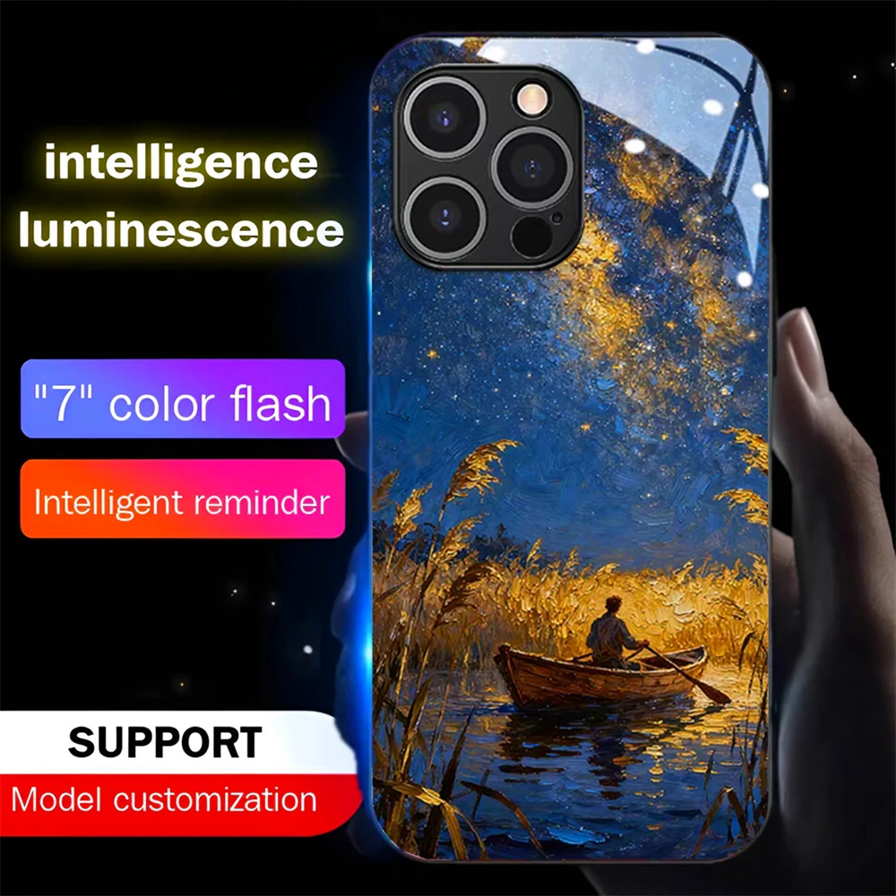Landscape Oil Painting Smart LED Light Glow Tempered Glass Phone Case For Samsung S26 S25 S24 S23 S22 S21 S20 FE Plus Ultra
Landscape Oil Painting Smart LED Light Glow Tempered Glass Phone Case For Samsung S26 S25 S24 S23 S22 S21 S20 FE Plus Ultra
