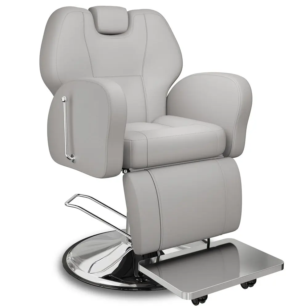 Heavy Duty Reclining Barber Chair Grey Hydraulic Salon Chair for Facials, Lash Extensions, Tattoo amp Braiding 165 Recline with
Heavy Duty Reclining Barber Chair Grey Hydraulic Salon Chair for Facials, Lash Extensions, Tattoo amp Braiding 165 Recline with