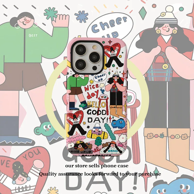 Ins Korean Pink Cartoon Happy Girl Marble Pattern Case for IPHONE 16ProMax 15 14 13 12 11 PRO Acrylic TPU Two in One Phone Cases
Ins Korean Pink Cartoon Happy Girl Marble Pattern Case for IPHONE 16ProMax 15 14 13 12 11 PRO Acrylic TPU Two in One Phone Cases