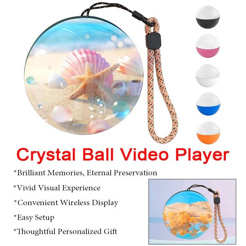 Memory Video Crystal Ball Art Glass 2.7 inches Screen 3D Video Crystal Ball Gift Perfect For Wedding Birthday Couples Pets
Memory Video Crystal Ball Art Glass 2.7 inches Screen 3D Video Crystal Ball Gift Perfect For Wedding Birthday Couples Pets