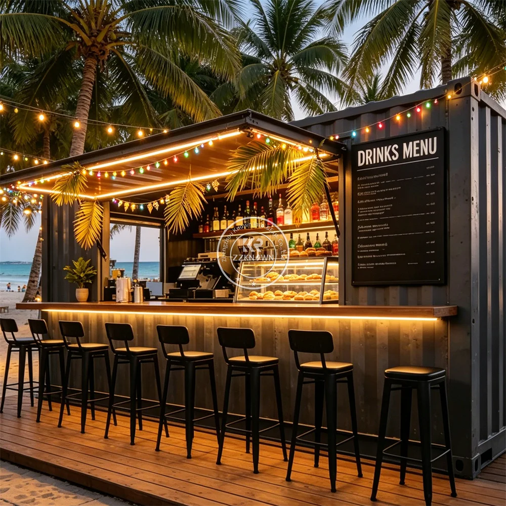 Customized Beverage Container Kiosk Mobile Food Trailer Coffee Tea Smoothie Truck Modular Container Restaurant For Sale
Customized Beverage Container Kiosk Mobile Food Trailer Coffee Tea Smoothie Truck Modular Container Restaurant For Sale